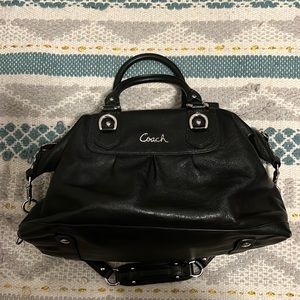 Black Coach Leather Purse